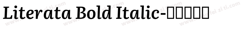 Literata Bold Italic字体转换